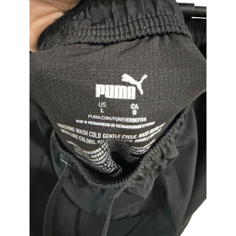Puma Mens Athletic Shorts Black Training Running Gym Shorts Size Large L